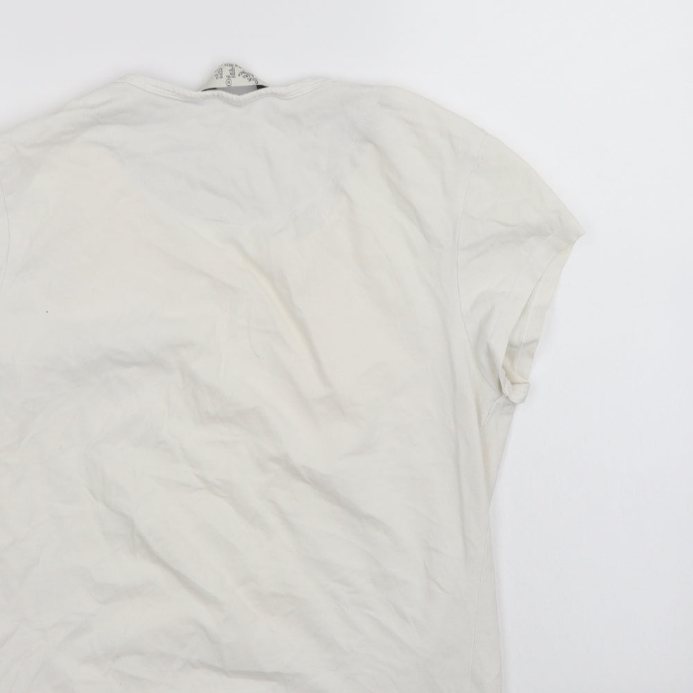 Love to Lounge Womens White Basic T-Shirt Size 12
