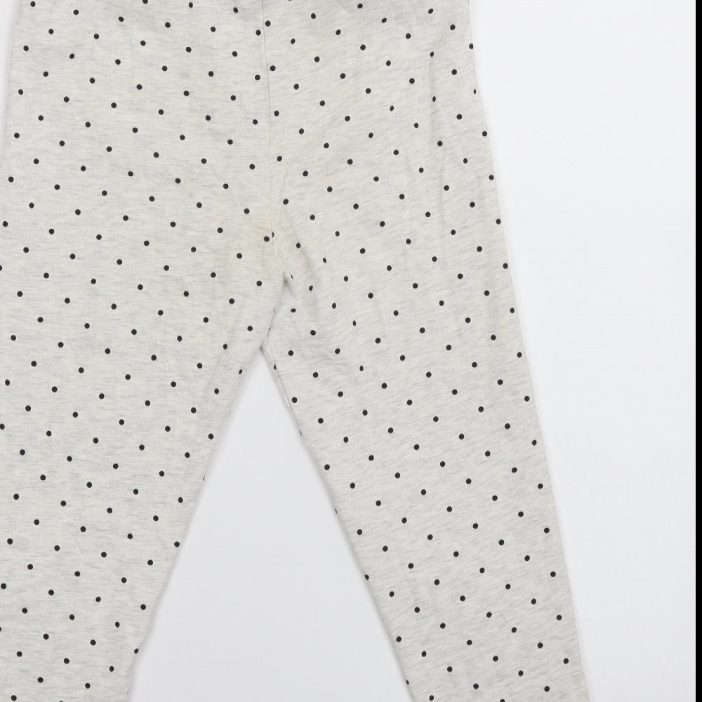 Primark Girls White Polka Dot Pyjama Pants Size 13-14 Years