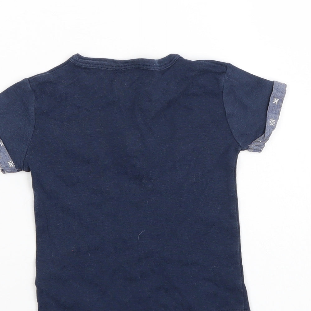 F&F Boys Blue Pullover T-Shirt Size 6-9 Months