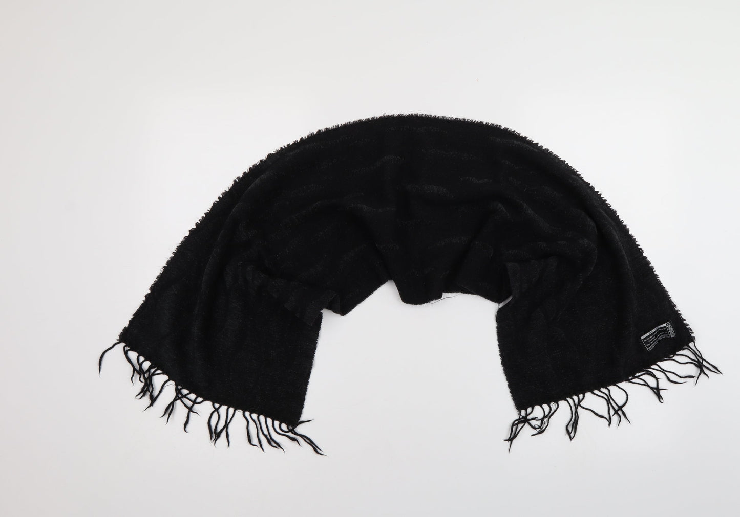 Preworn Unisex Black Scarf