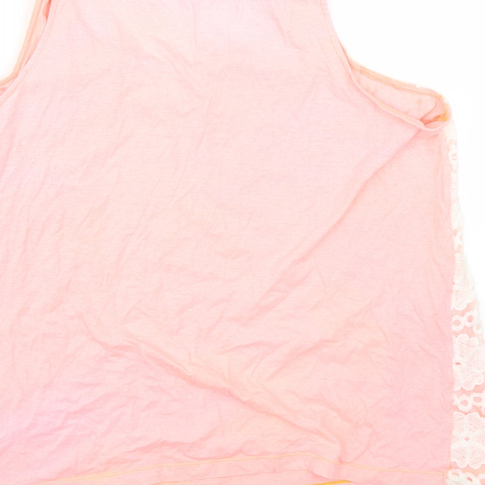 Papaya Womens Pink Basic Button-Up Size 18