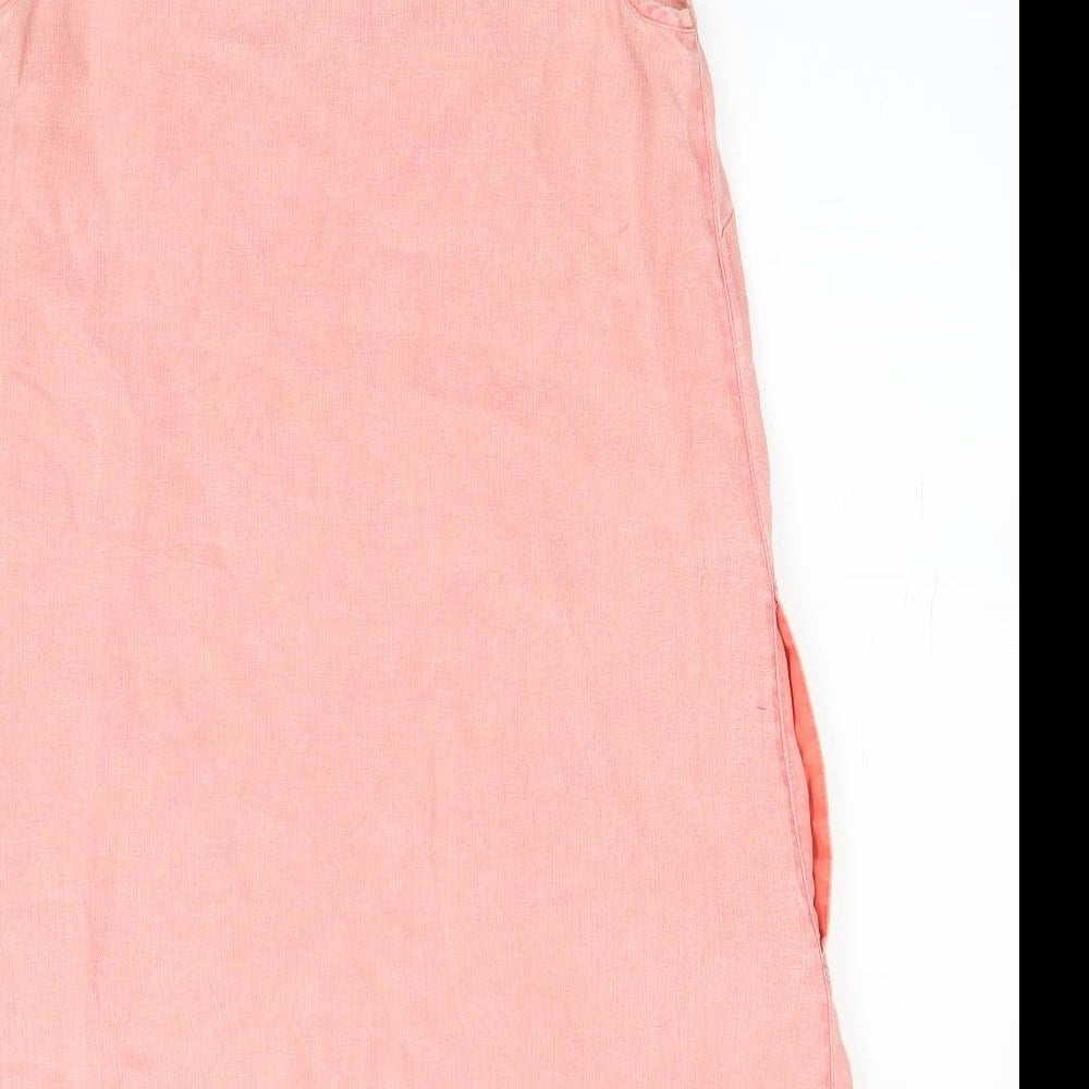 Preworn Womens Pink A-Line Size 8