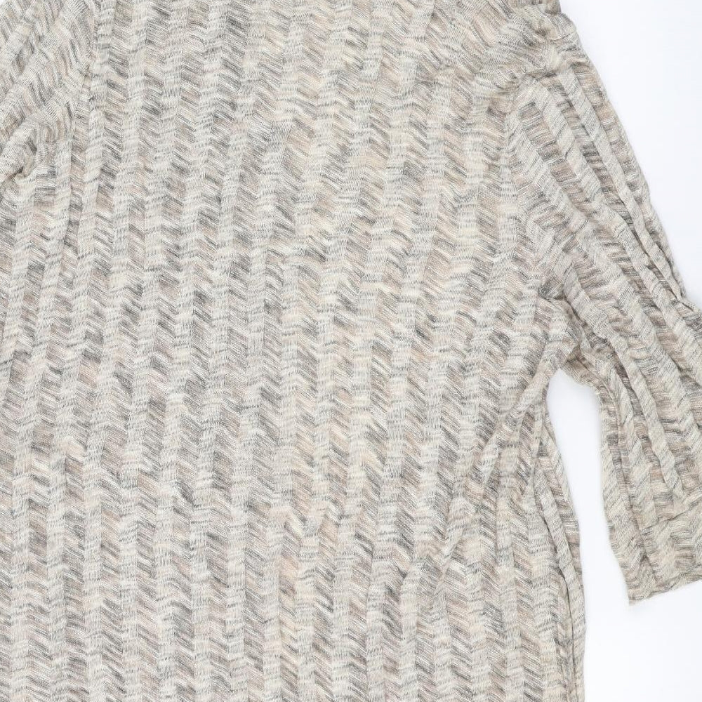 Zara Womens Brown Cardigan Jumper Size L