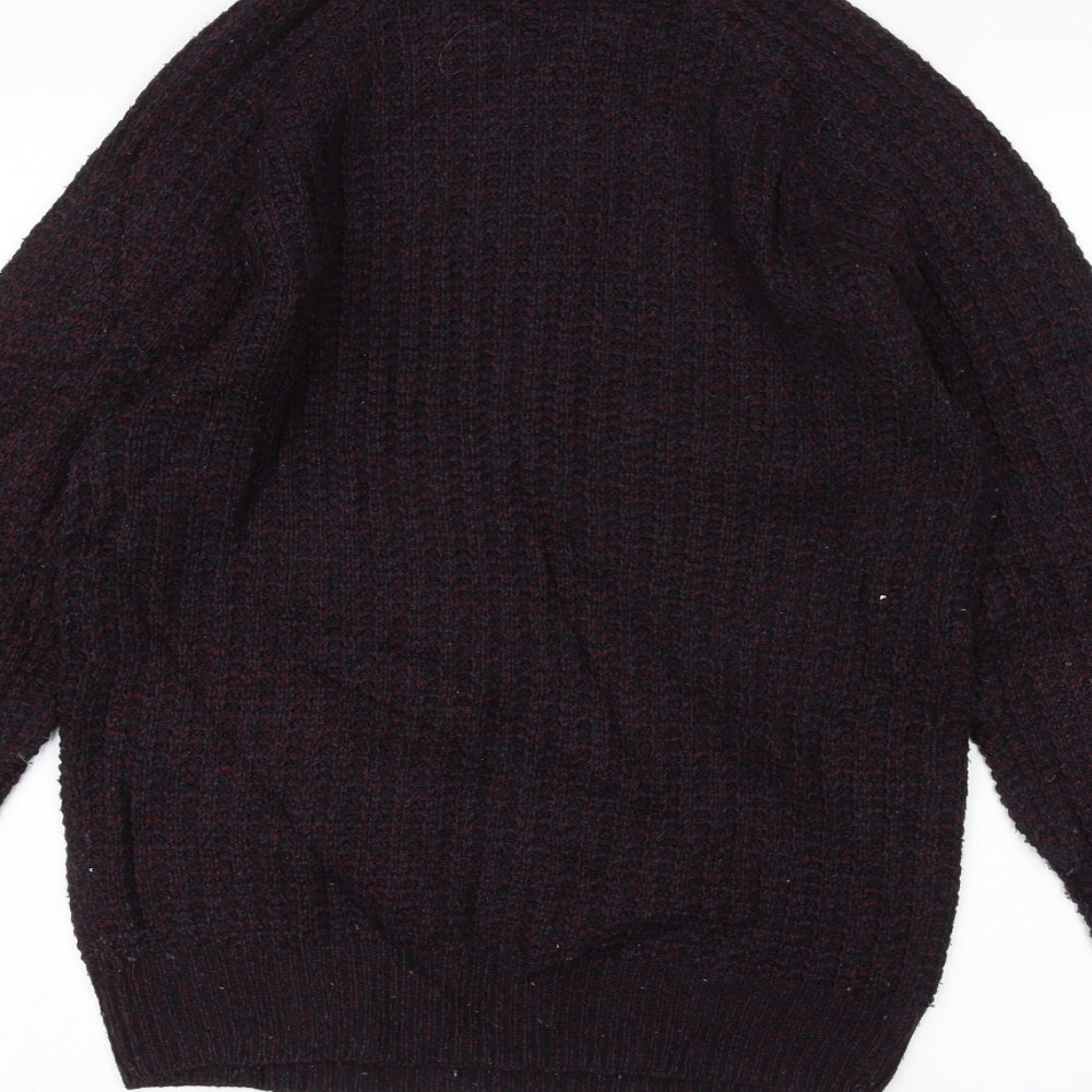 Cedarwood State Mens Red Knit Pullover Jumper Size XS