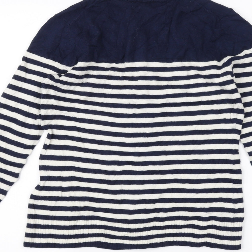 Gap Womens Blue Striped Cardigan Jumper Size XS