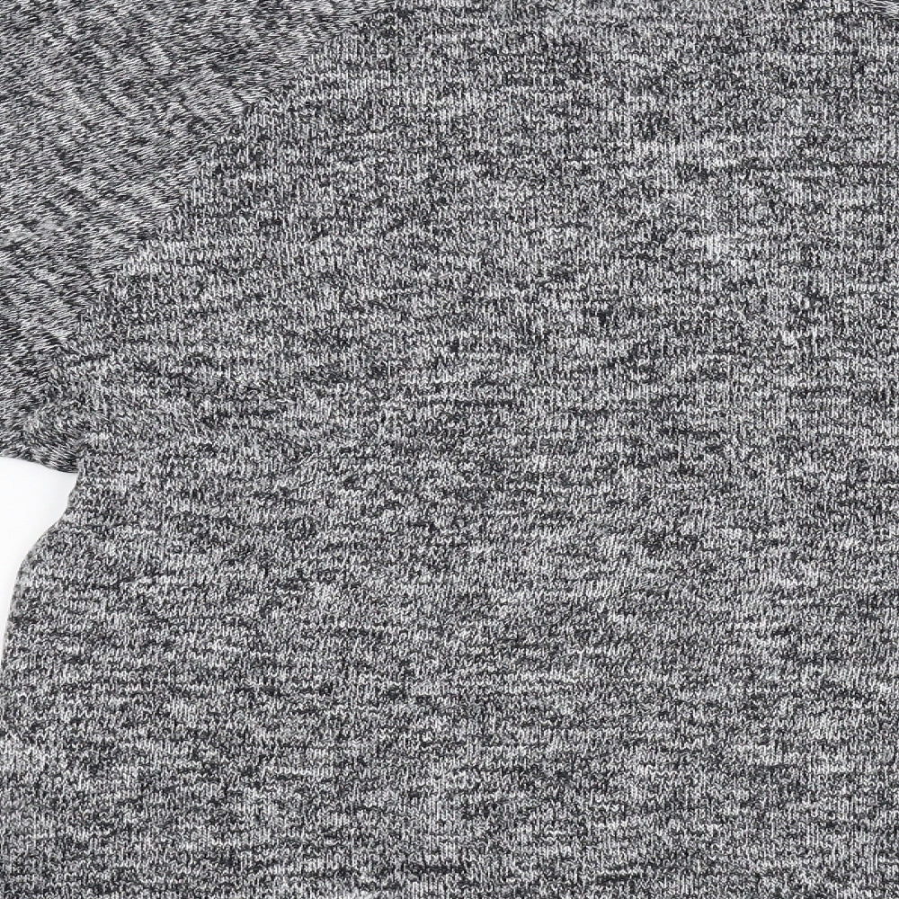 Legend Womens Grey Knit Pullover Jumper Size M - Batwing