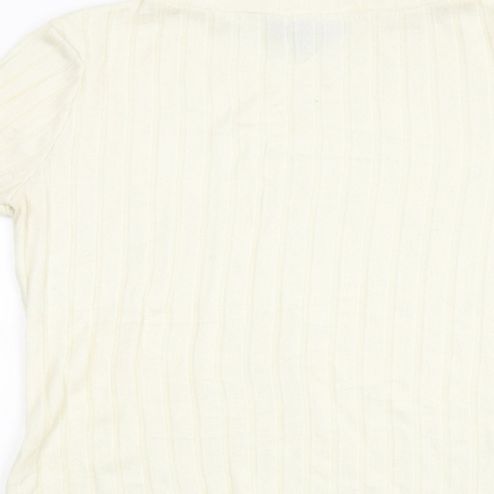 Primark Womens Beige Knit Pullover Jumper Size S