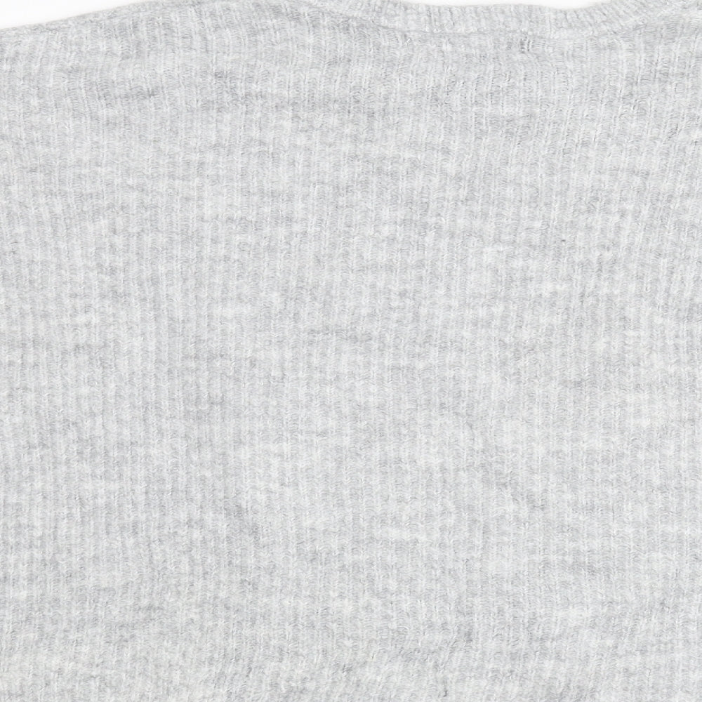 Primark Womens Grey Knit Pullover Jumper Size S