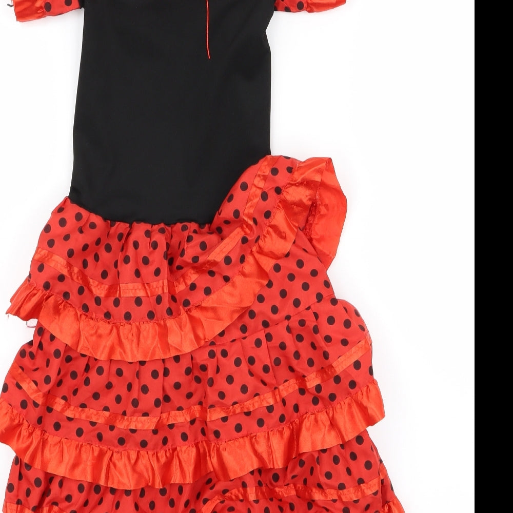 Preworn Womens Red A-Line Size 12