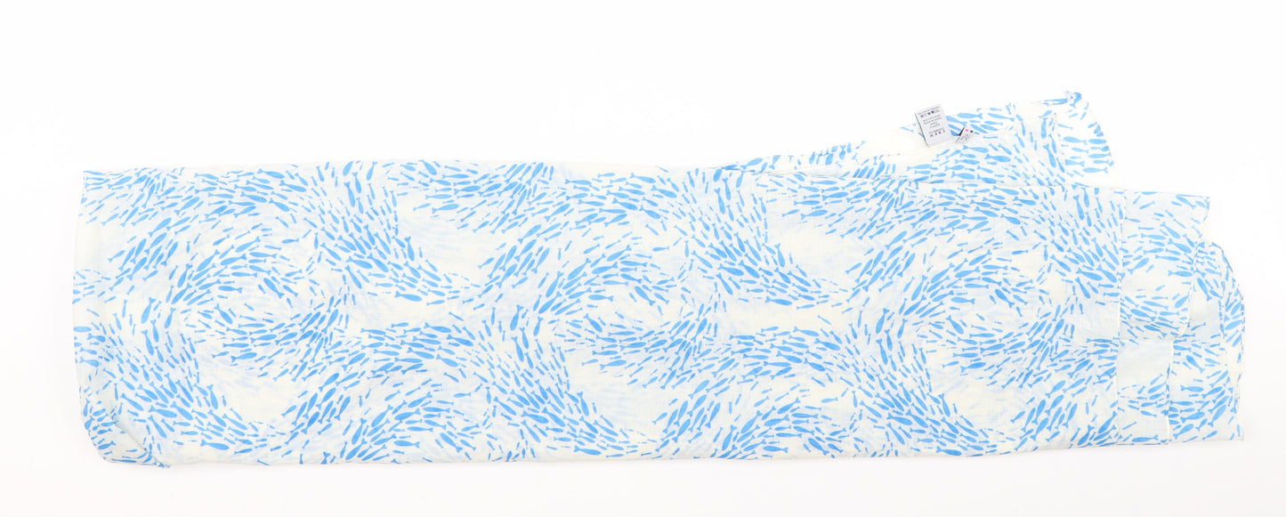 prworn Unisex White Animal Print Scarf