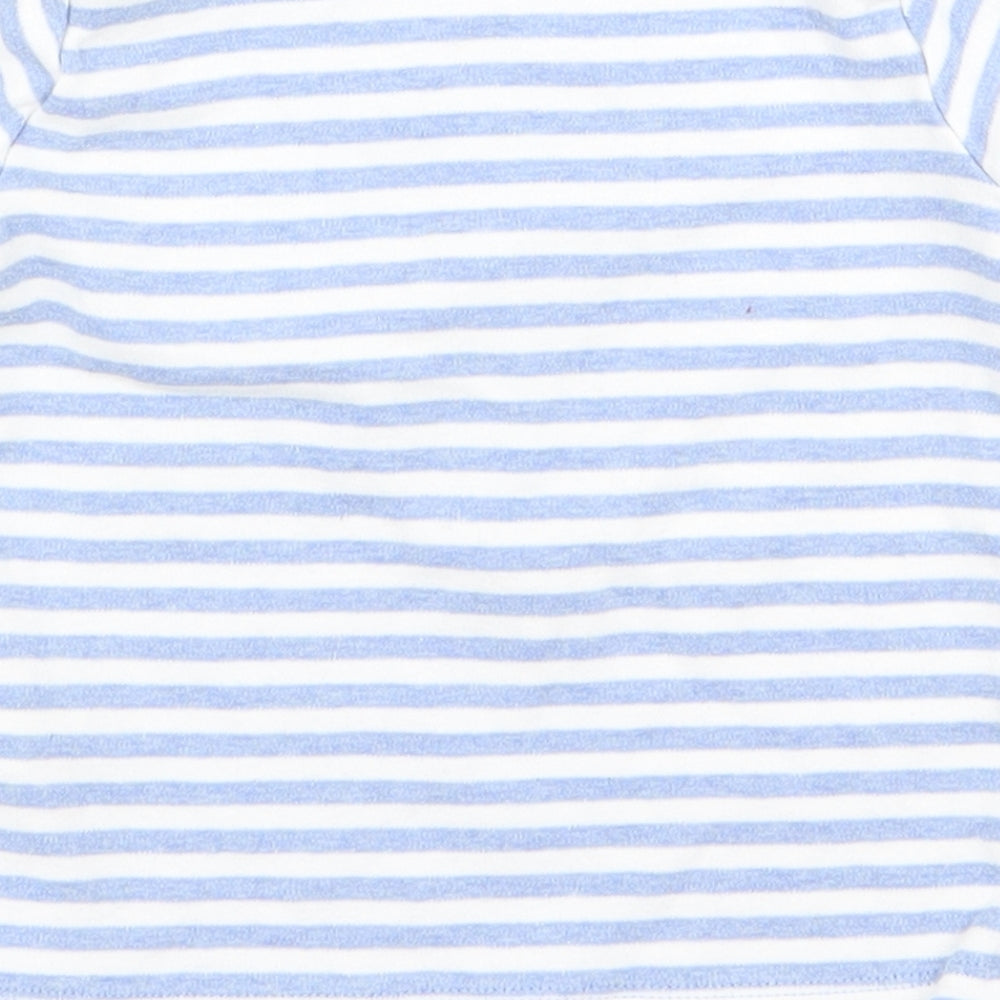 F&F Baby Blue Striped Basic T-Shirt Size 12 Months