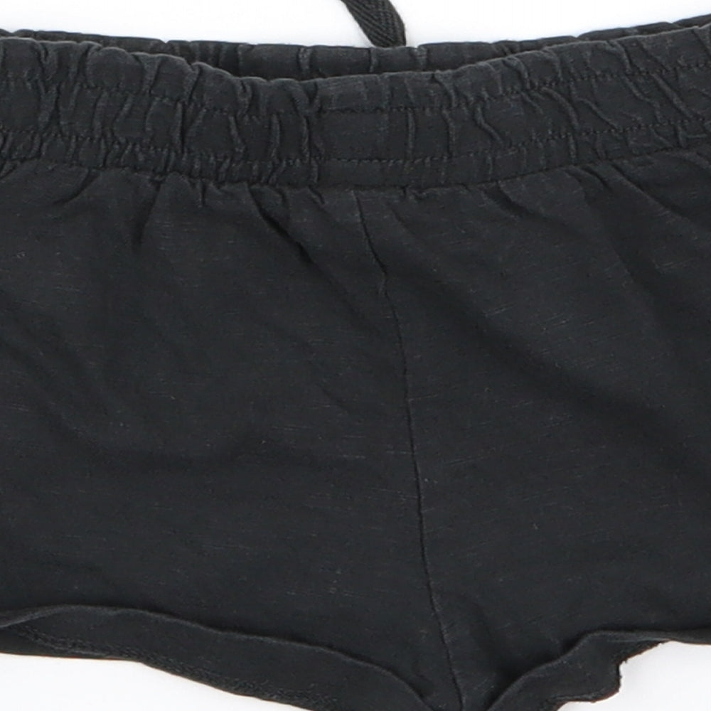 TU Girls Black Hot Pants Shorts Size 3 Years