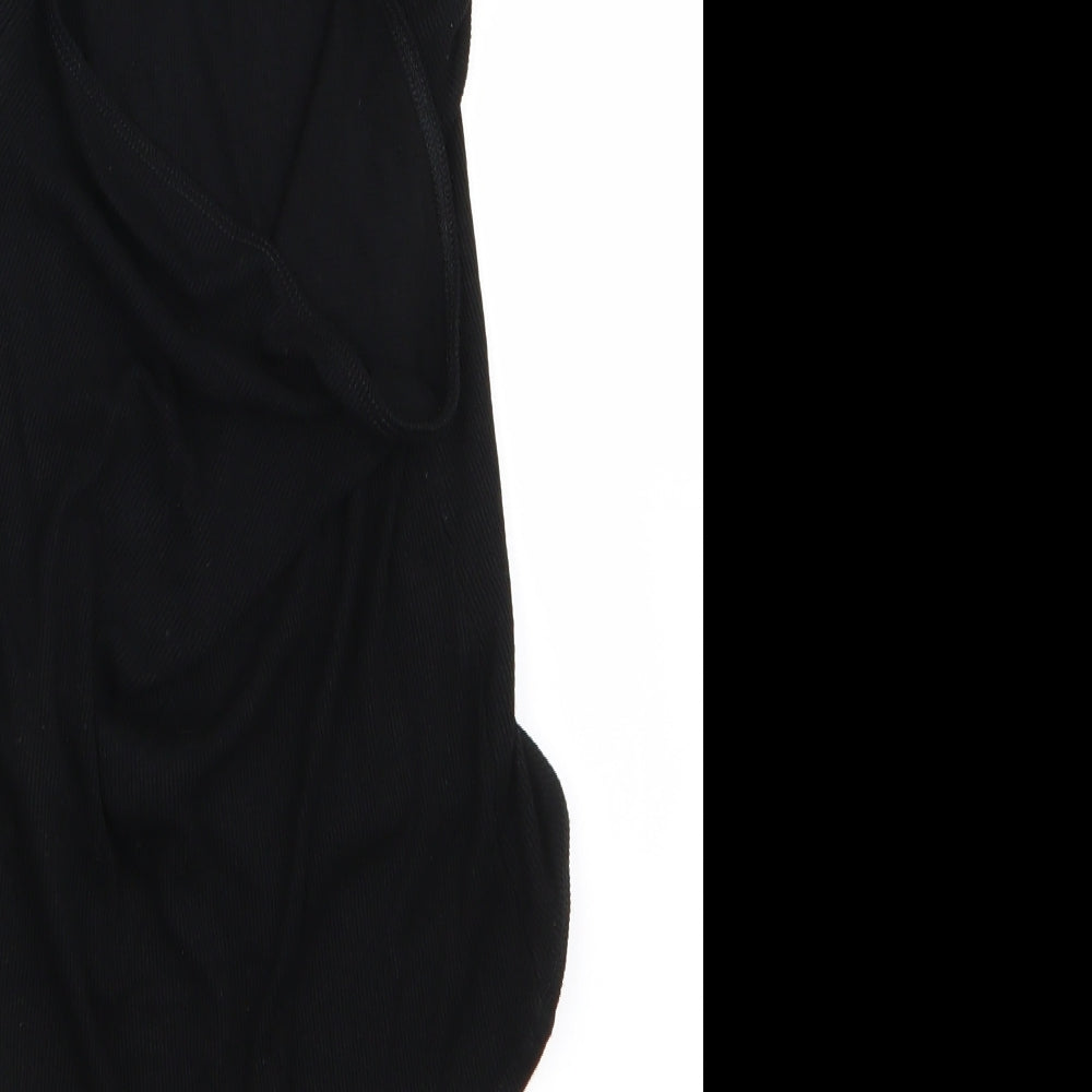 BLA Womens Black Ramie Playsuit One-Piece Size 12
