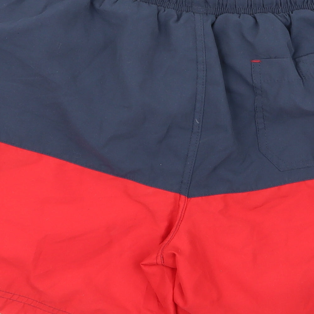 EAST Womens Multicoloured Striped Athletic Shorts Size M - v