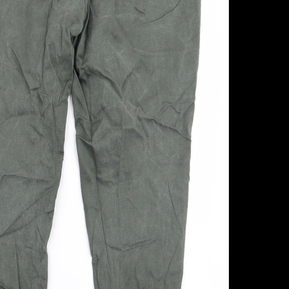 indigo` Womens Green Cargo Trousers Size 40 L24 in