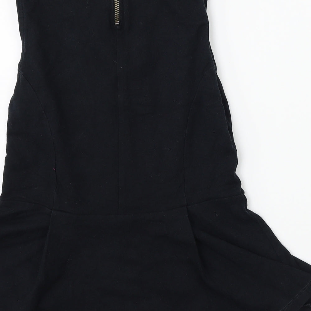 Topshop Womens Black Mini Size 12