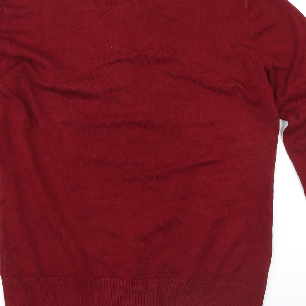 New Look Womens Red Pullover Jumper Size XS