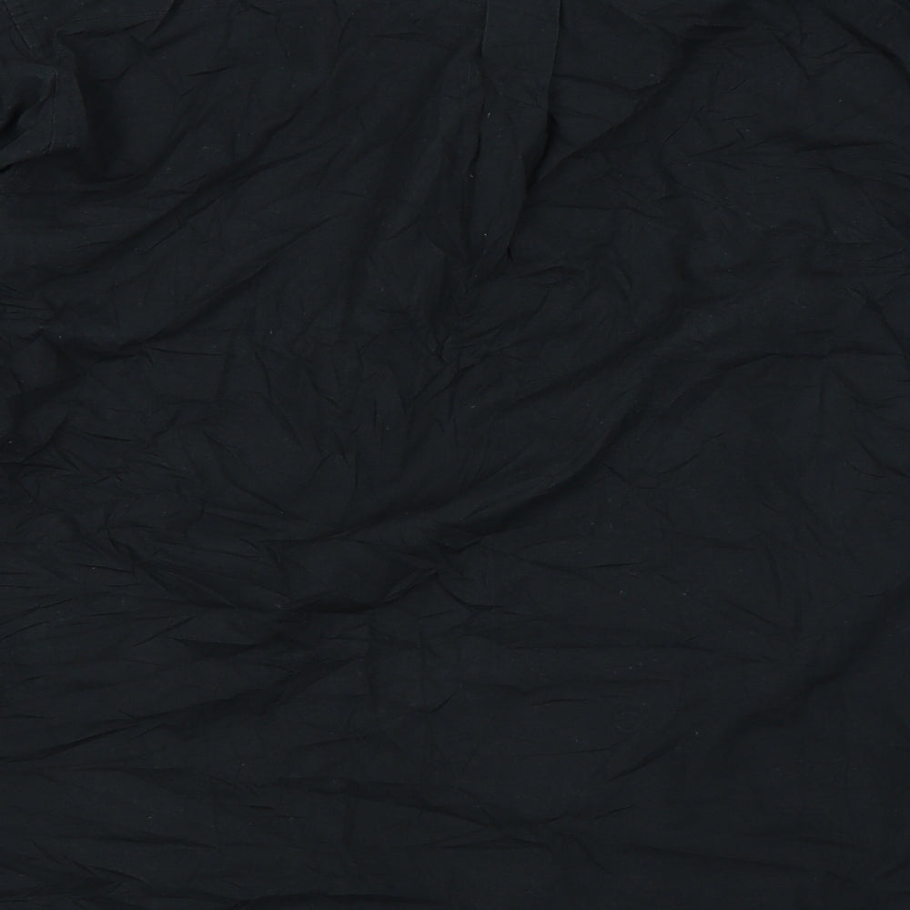 Tom Hagan Mens Black Button-Up Size 15