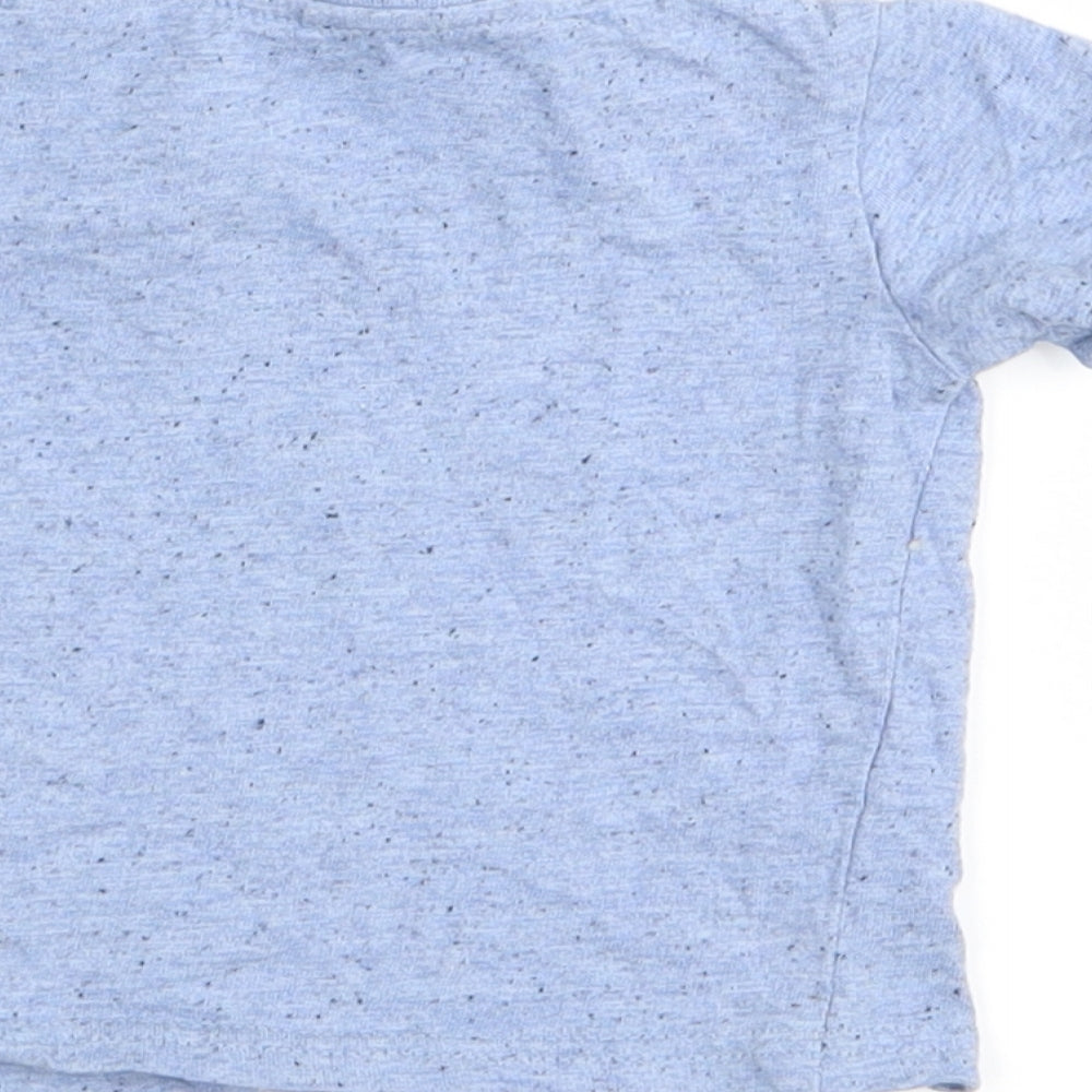 Asda George Boys Blue Basic T-Shirt Size 3-6 Months