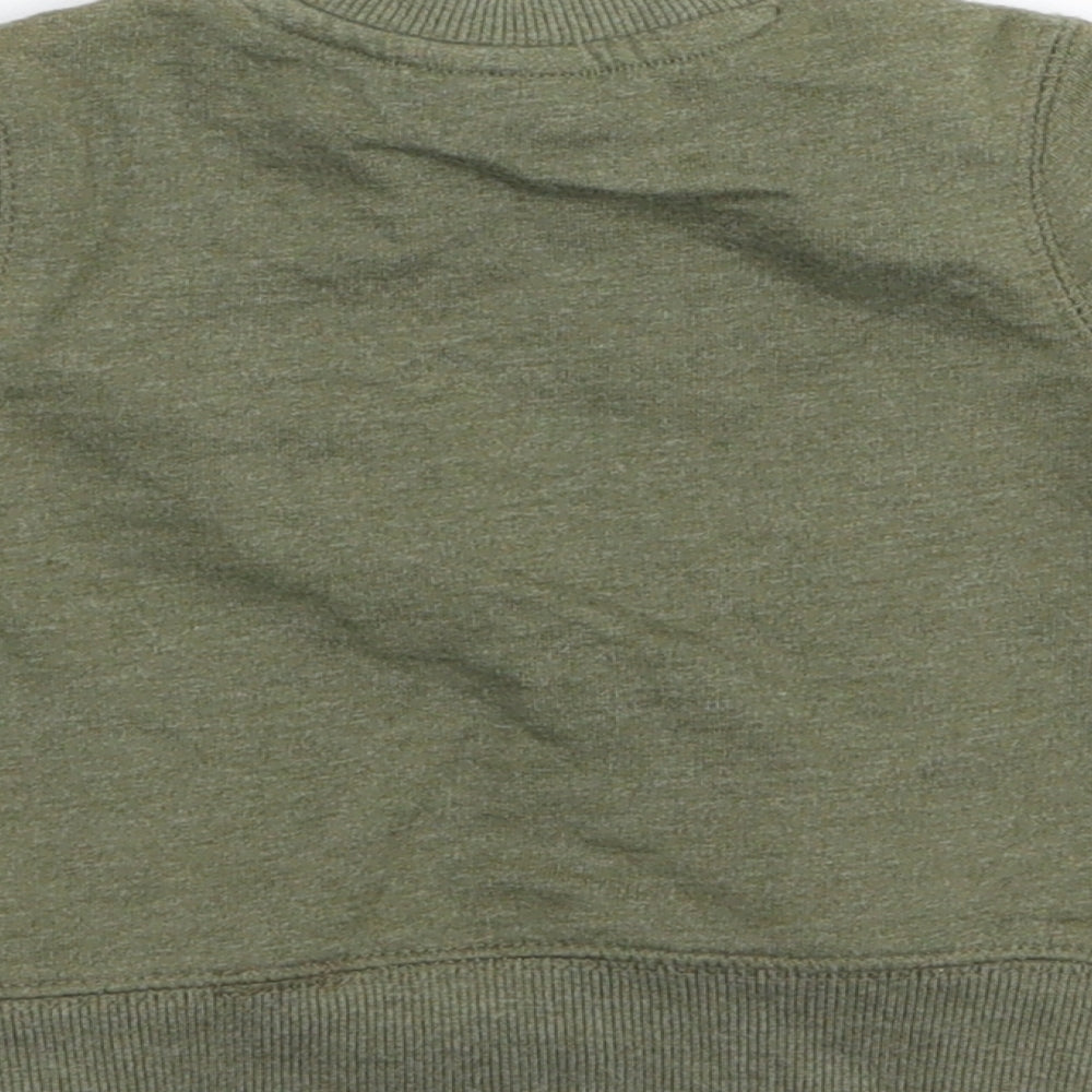 F&F Boys Green Pullover Jumper Size 0-3 Months