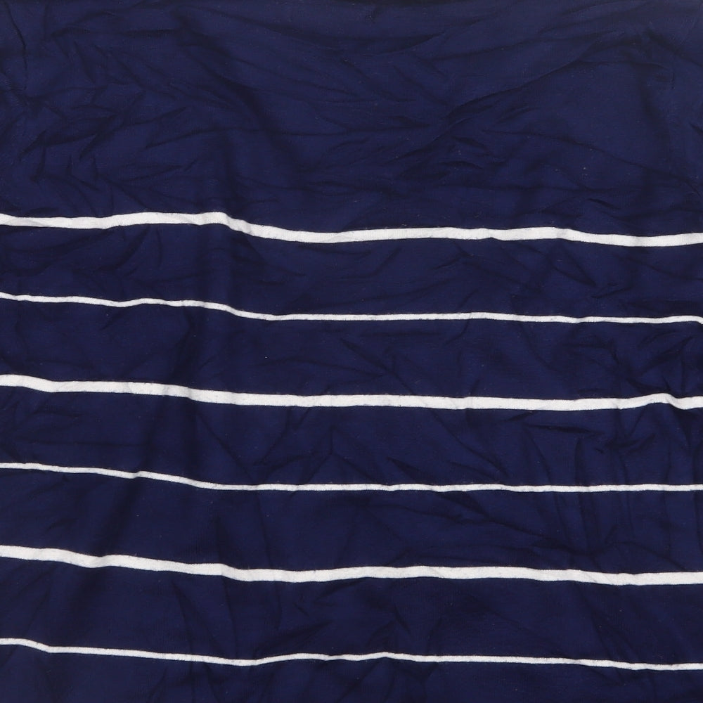 Bonmarché Womens Blue Striped Pullover Jumper Size L