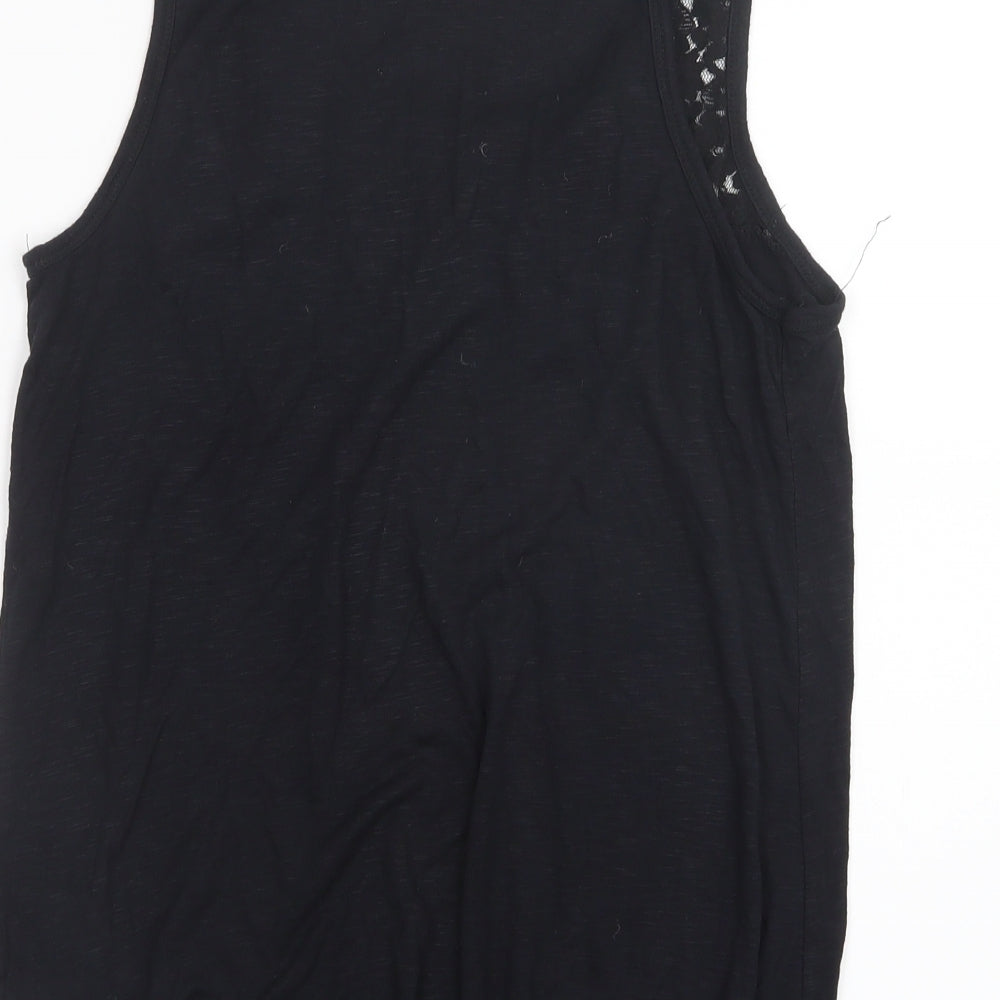 Dorothy Perkins Womens Black Basic Tank Size 8