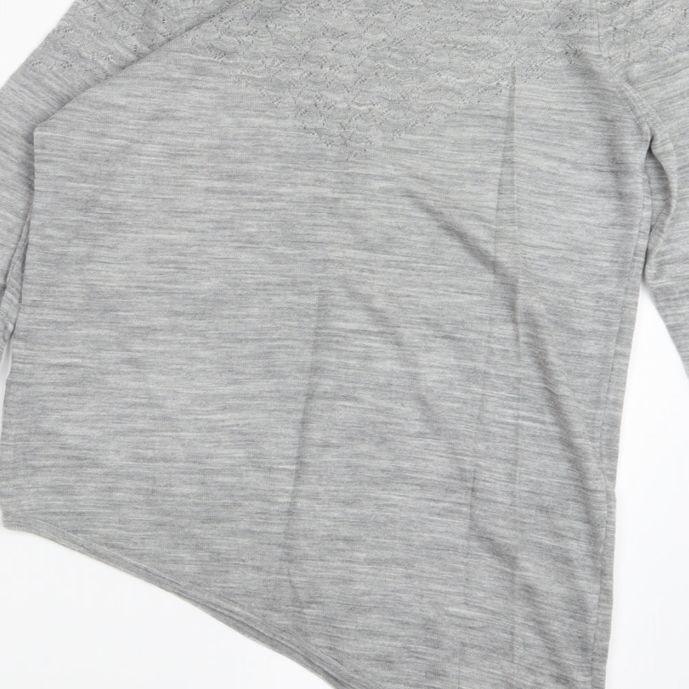 George Womens Grey Basic T-Shirt Size 8