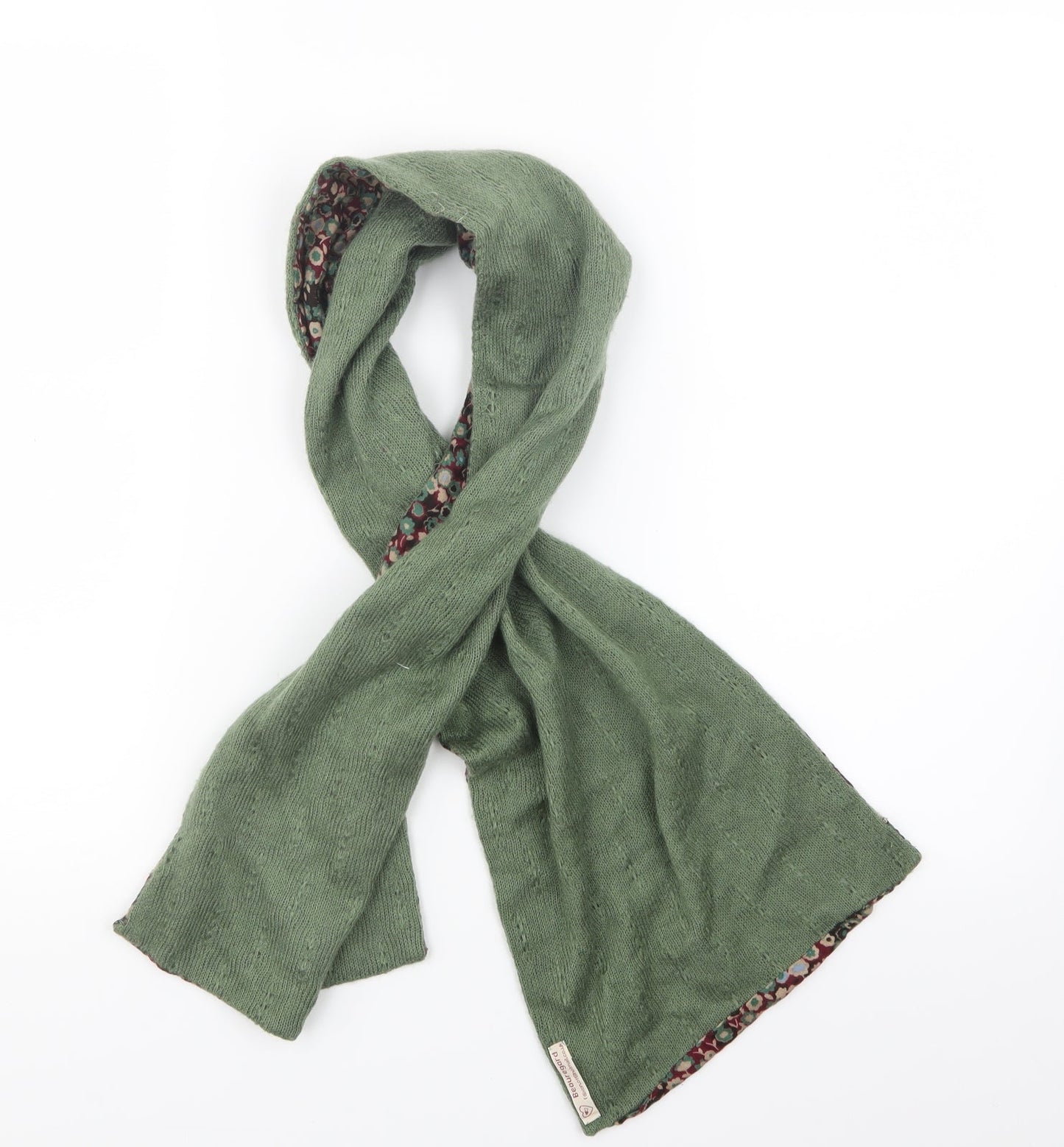 Beauregard Womens Green Knit Scarf