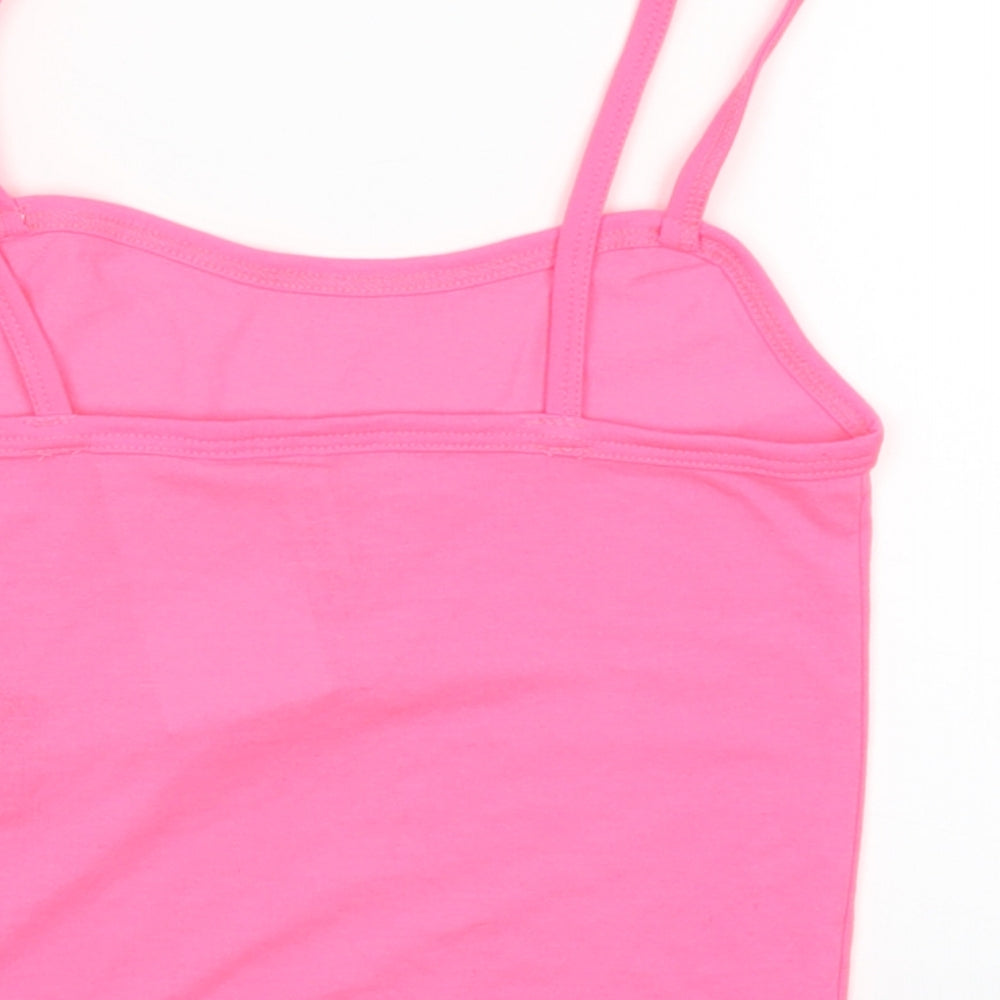 H&M Womens Pink Cropped Tank Size XS