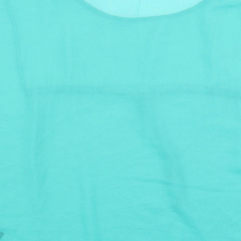 H&M Womens Green Basic T-Shirt Size 8