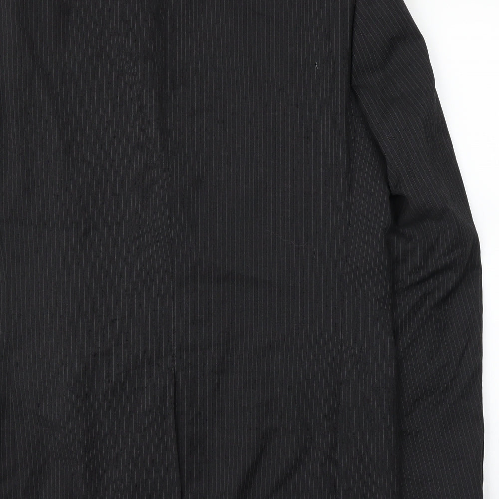 Philosophy Blues Original Mens Black Striped Jacket Suit Jacket Size 42