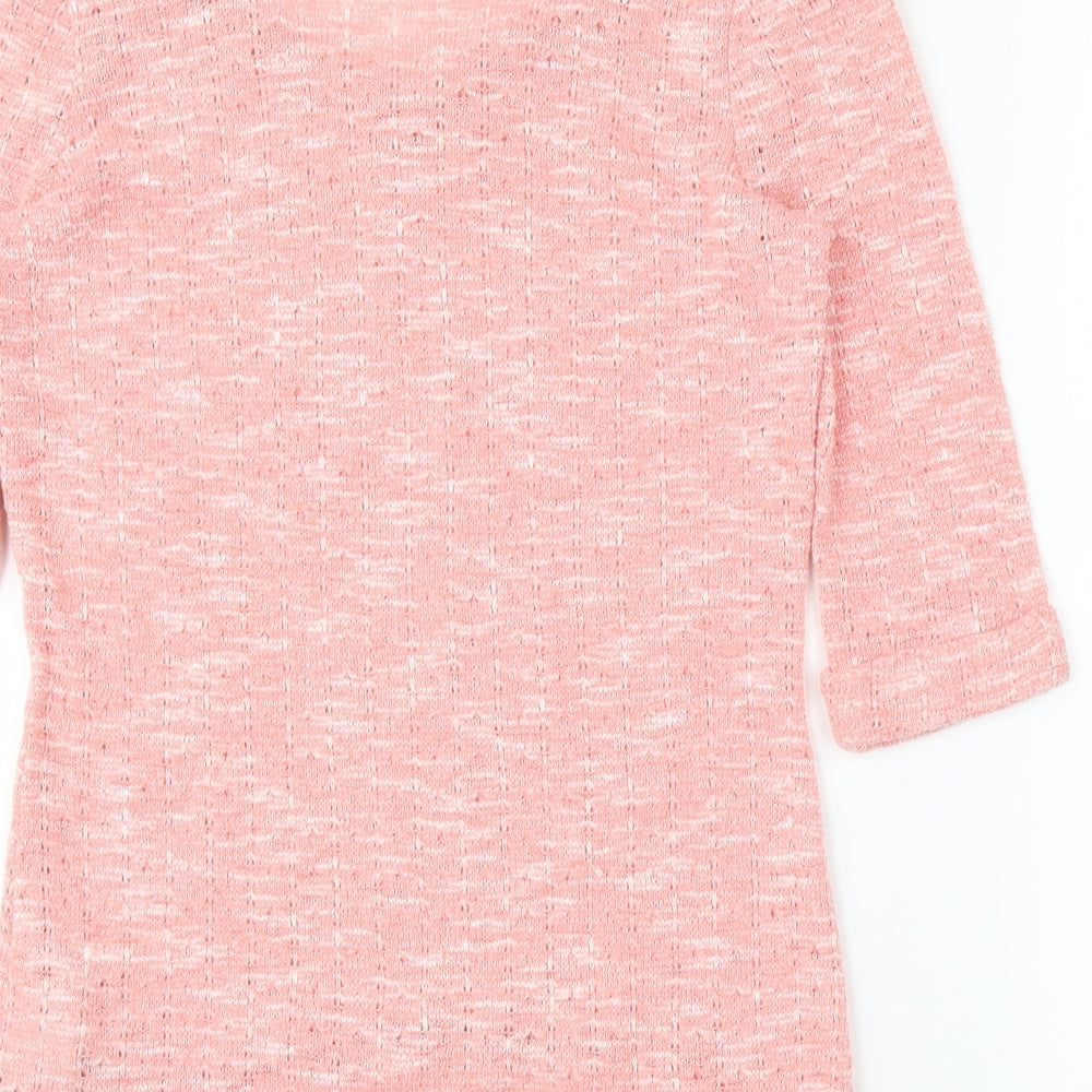 New Look Womens Pink Tunic Blouse Size 10
