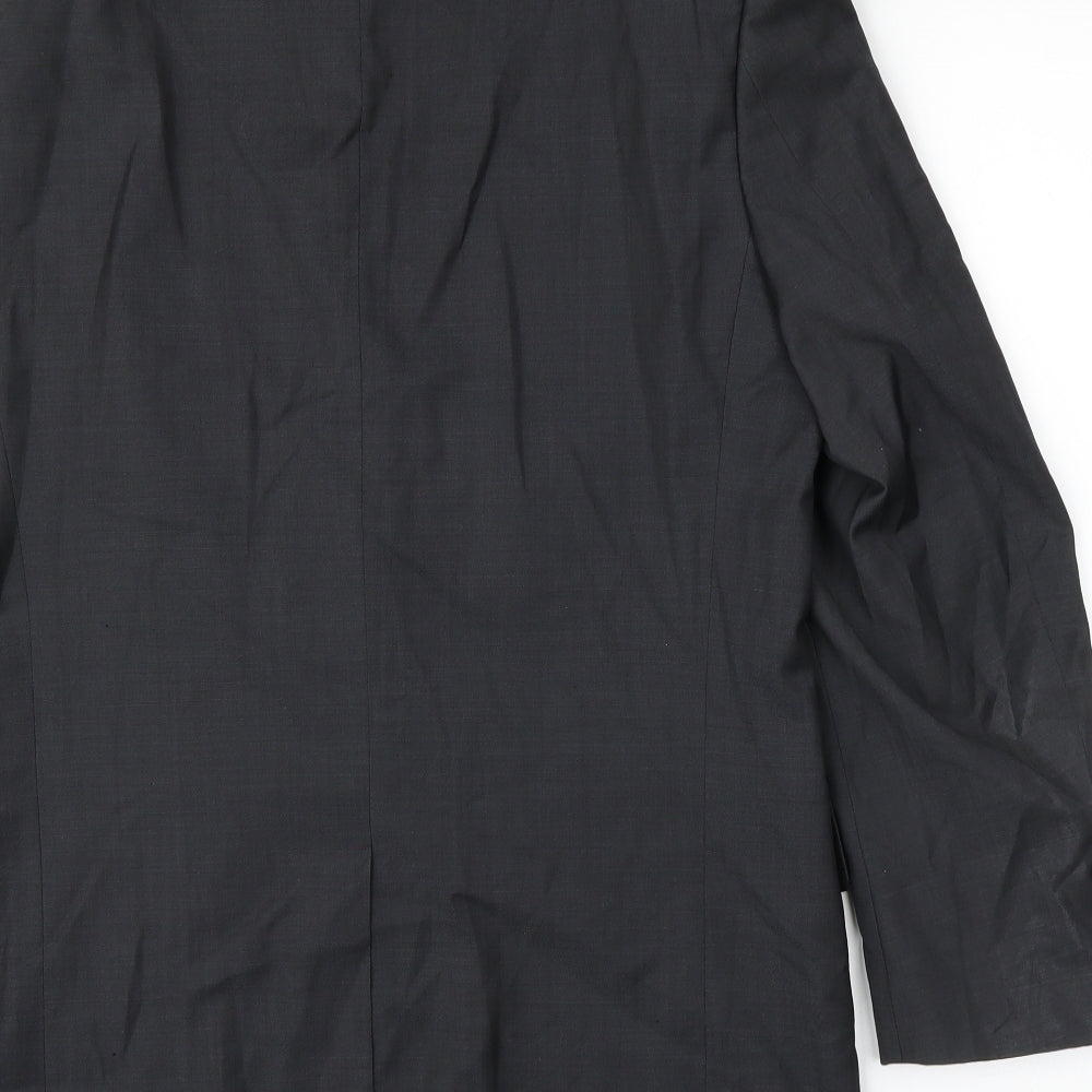 Allen Clark Mens Grey Jacket Suit Jacket Size 38