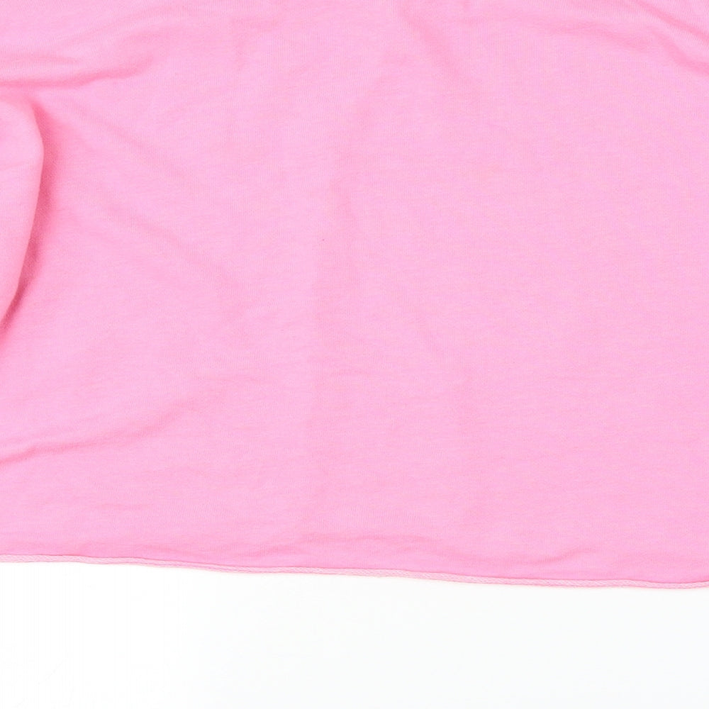 H&M Womens Pink Pullover Jumper Size L - Cropped