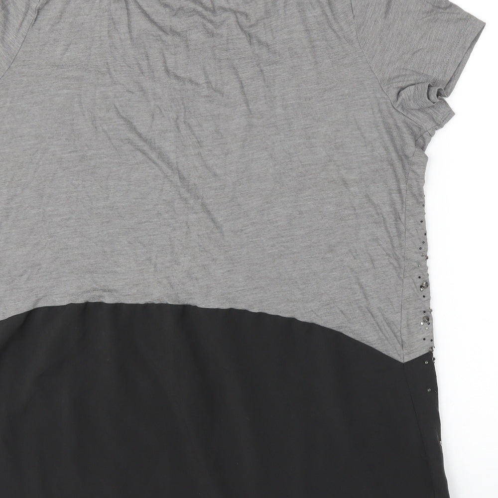 NEXT Womens Grey Basic Blouse Size 16
