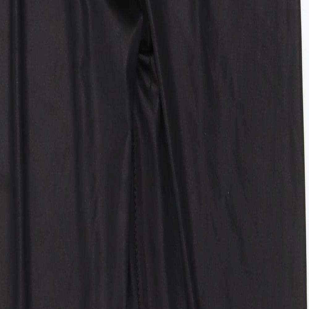 Boohoo Womens Black Carrot Leggings Size 6 L25.5 in