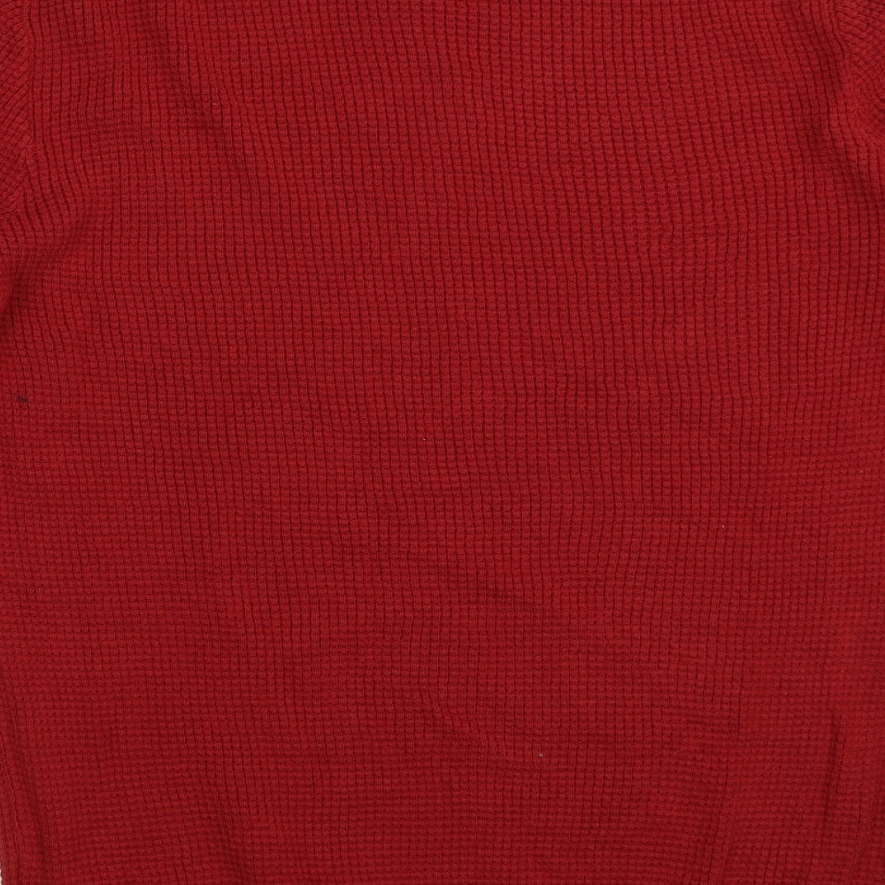 Debenhams Mens Red Pullover Jumper Size S