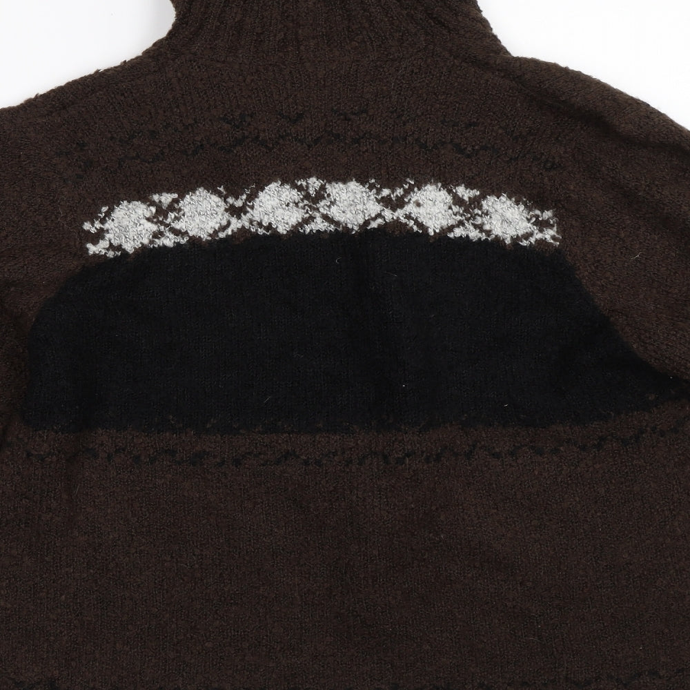 Ze-Ze Womens Brown Cardigan Jumper Size L