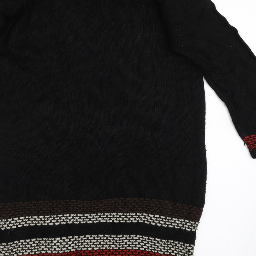 Peacocks Womens Black Tunic Jumper Size 8
