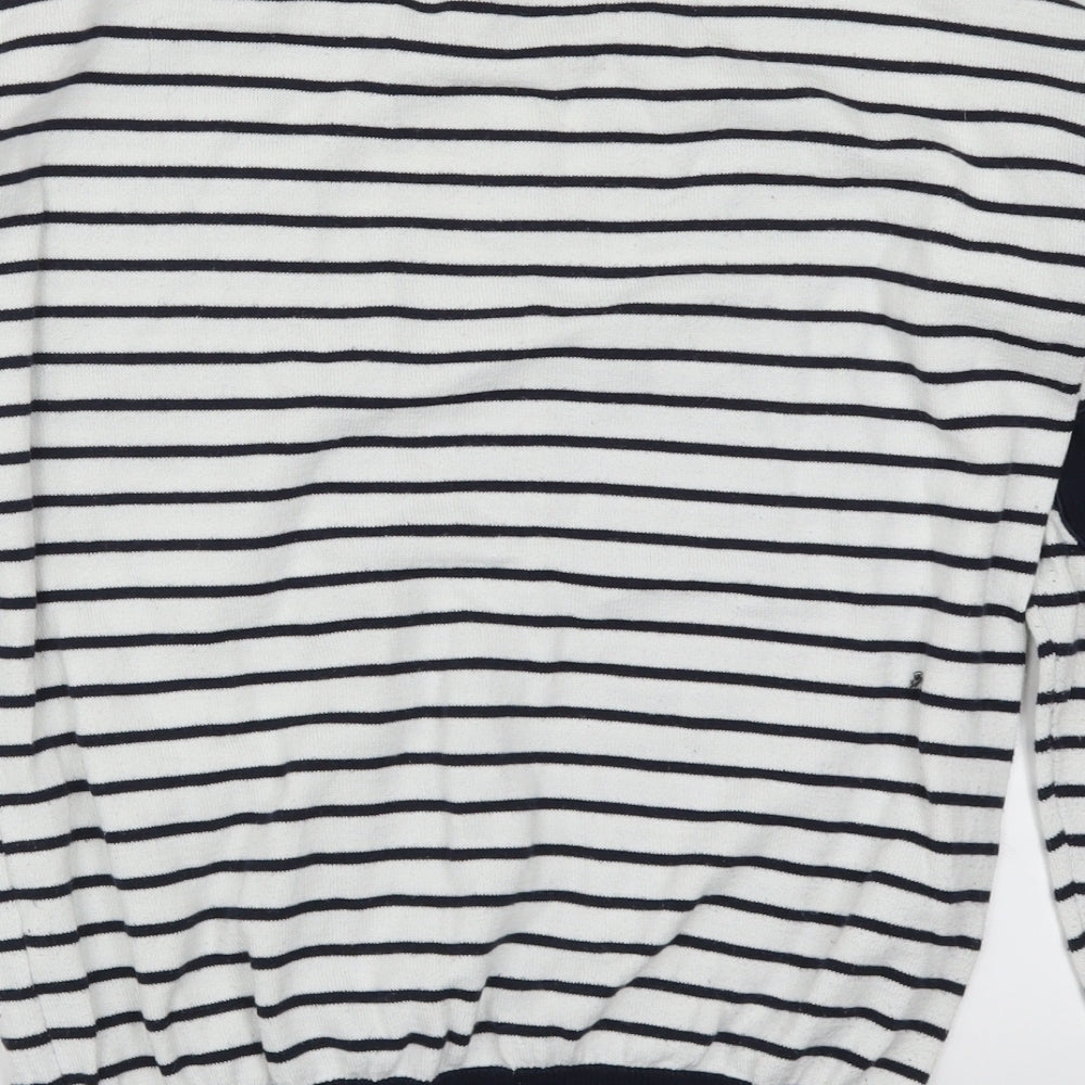 Sheinside Womens Blue Striped Pullover Jumper Size M - Love Hearts
