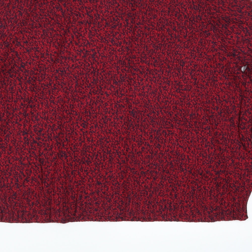 H&M Womens Red Pullover Jumper Size XS