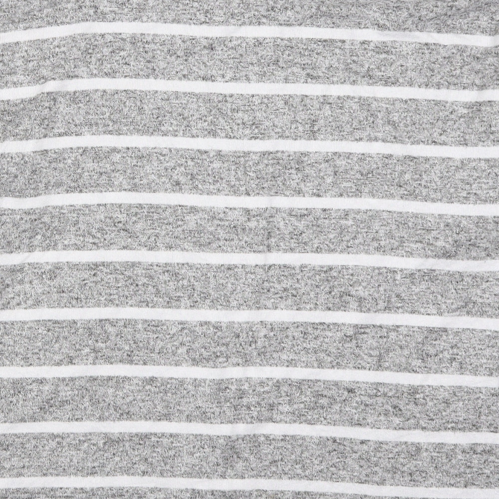 Marks & Spencer Womens Grey Striped Top Pyjama Top Size 10