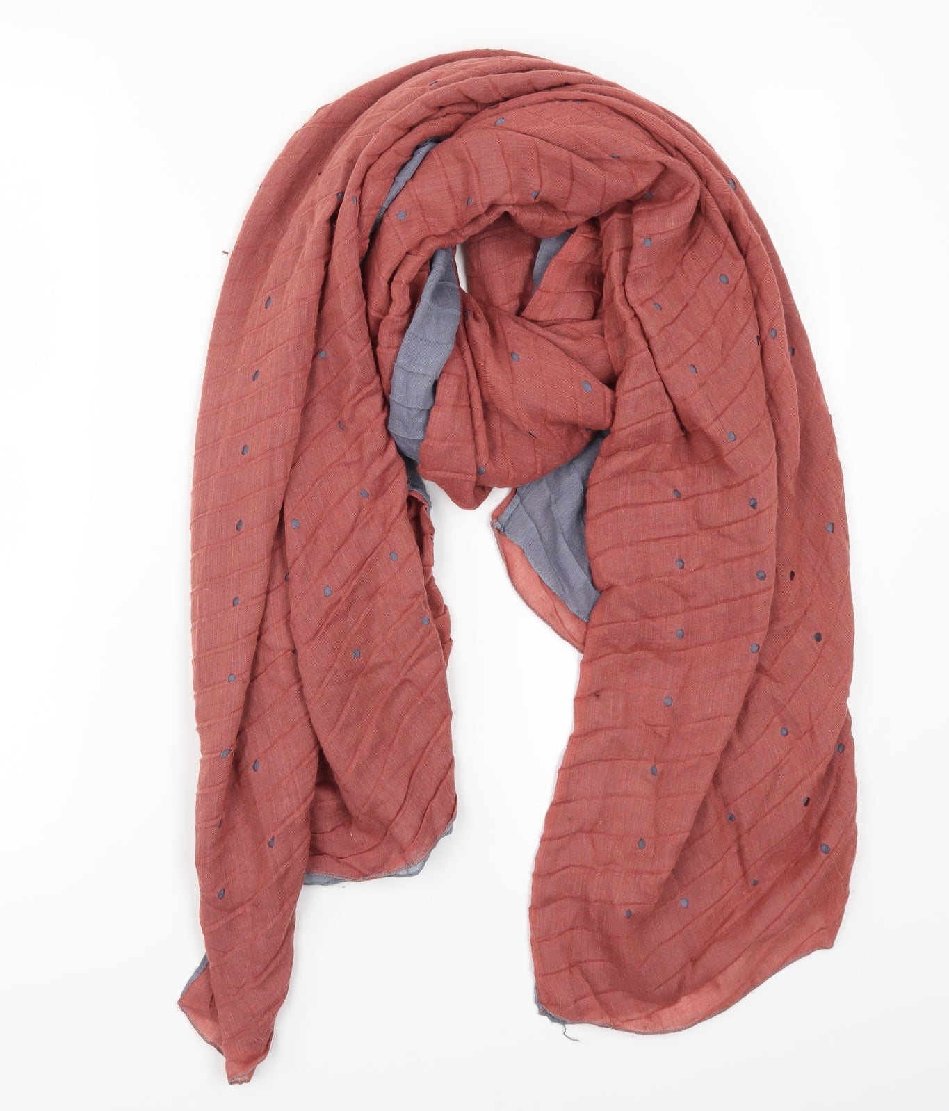 Preworn Womens Red Polka Dot Scarf
