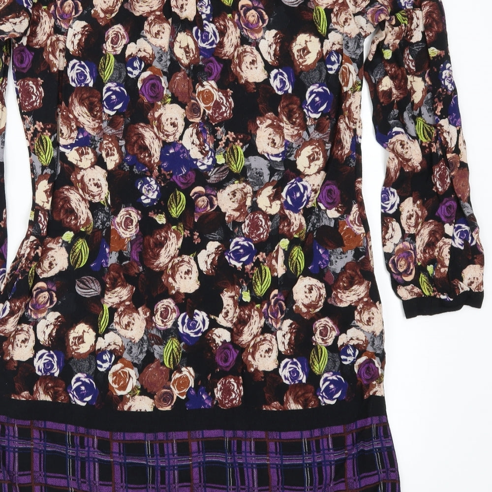 Marks & Spencer Womens Multicoloured Floral Pencil Dress Size 10