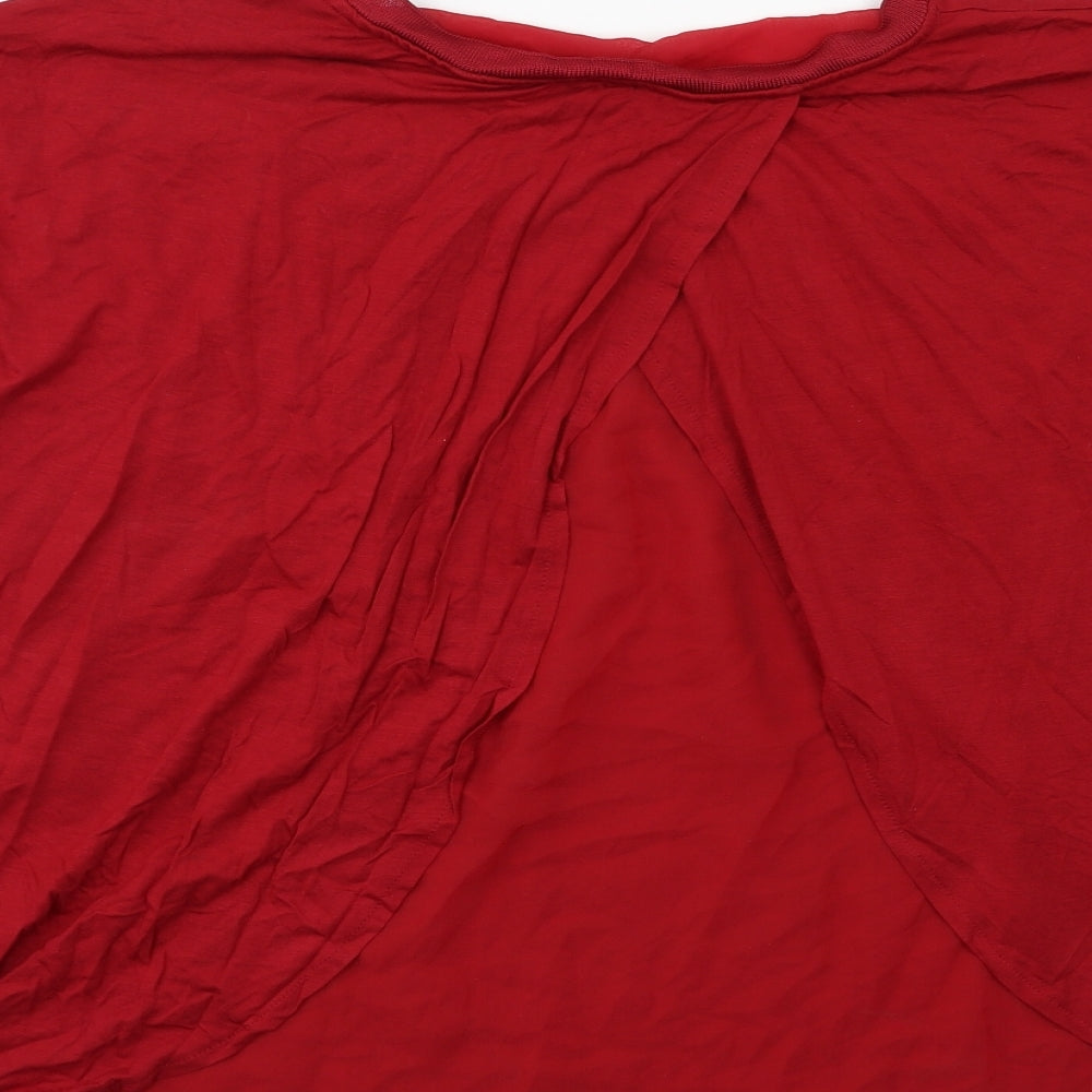 F&F Womens Red Basic Blouse Size 18