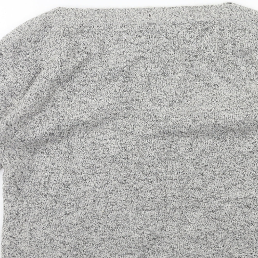 M&Co Womens Grey Knit Pullover Jumper Size 12