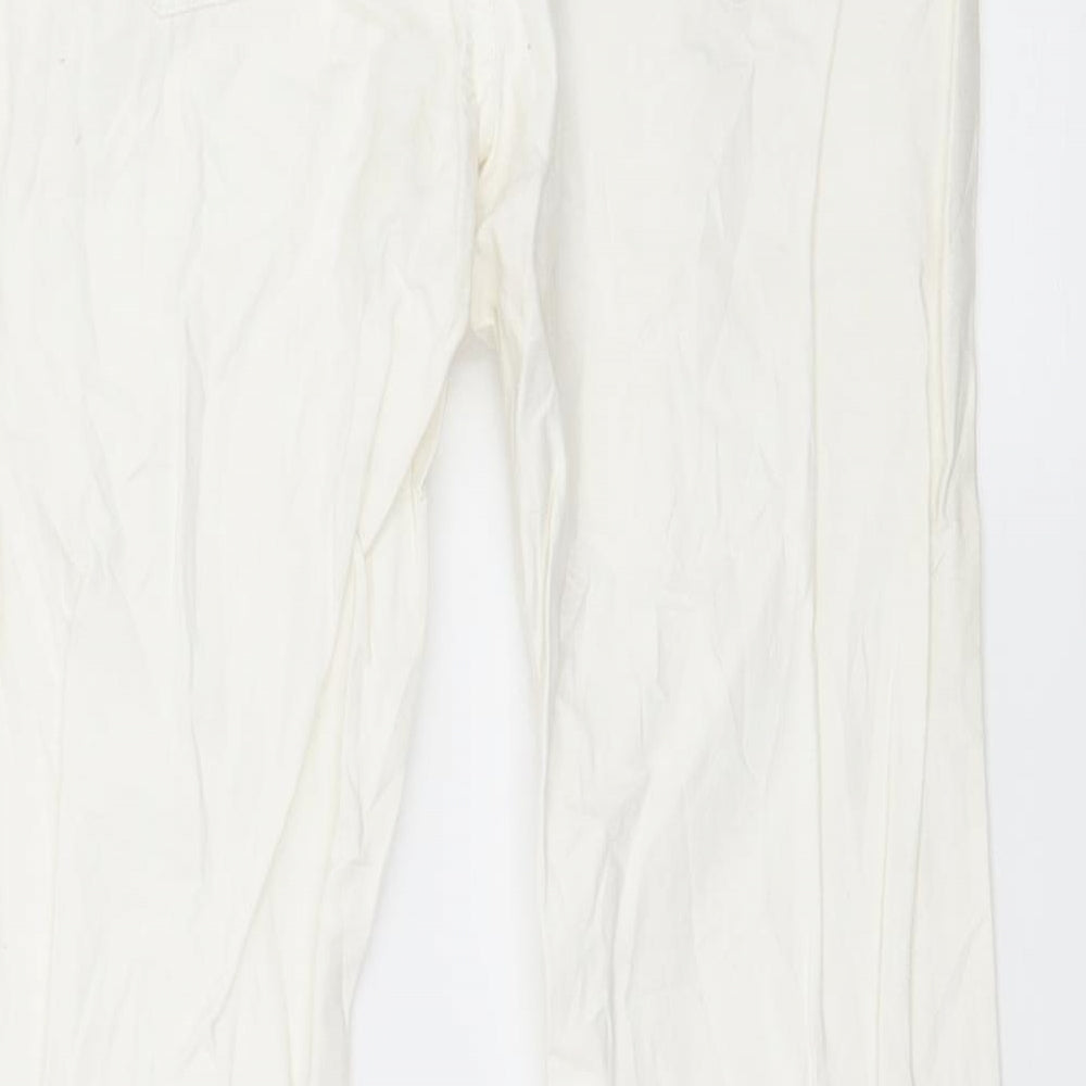 Gap Girls White Denim Flared Jeans Size 12 Years