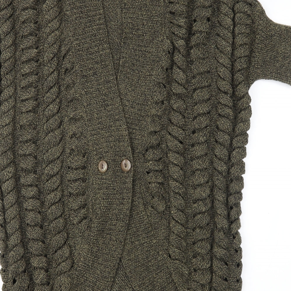 Rampage Womens Green Cardigan Jumper Size S