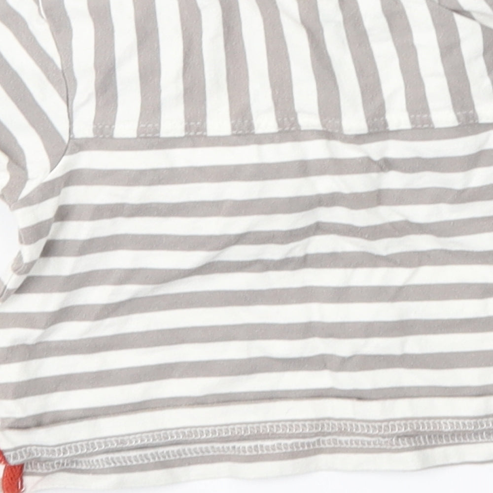 Adams Boys Brown Striped Basic Polo Size 9-12 Months