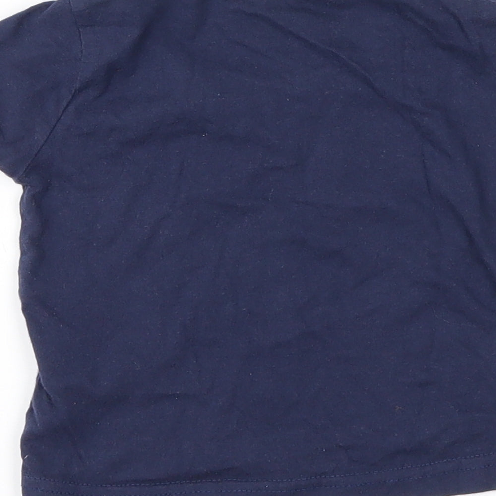 Earlydays Girls Blue Basic T-Shirt Size 9-12 Months